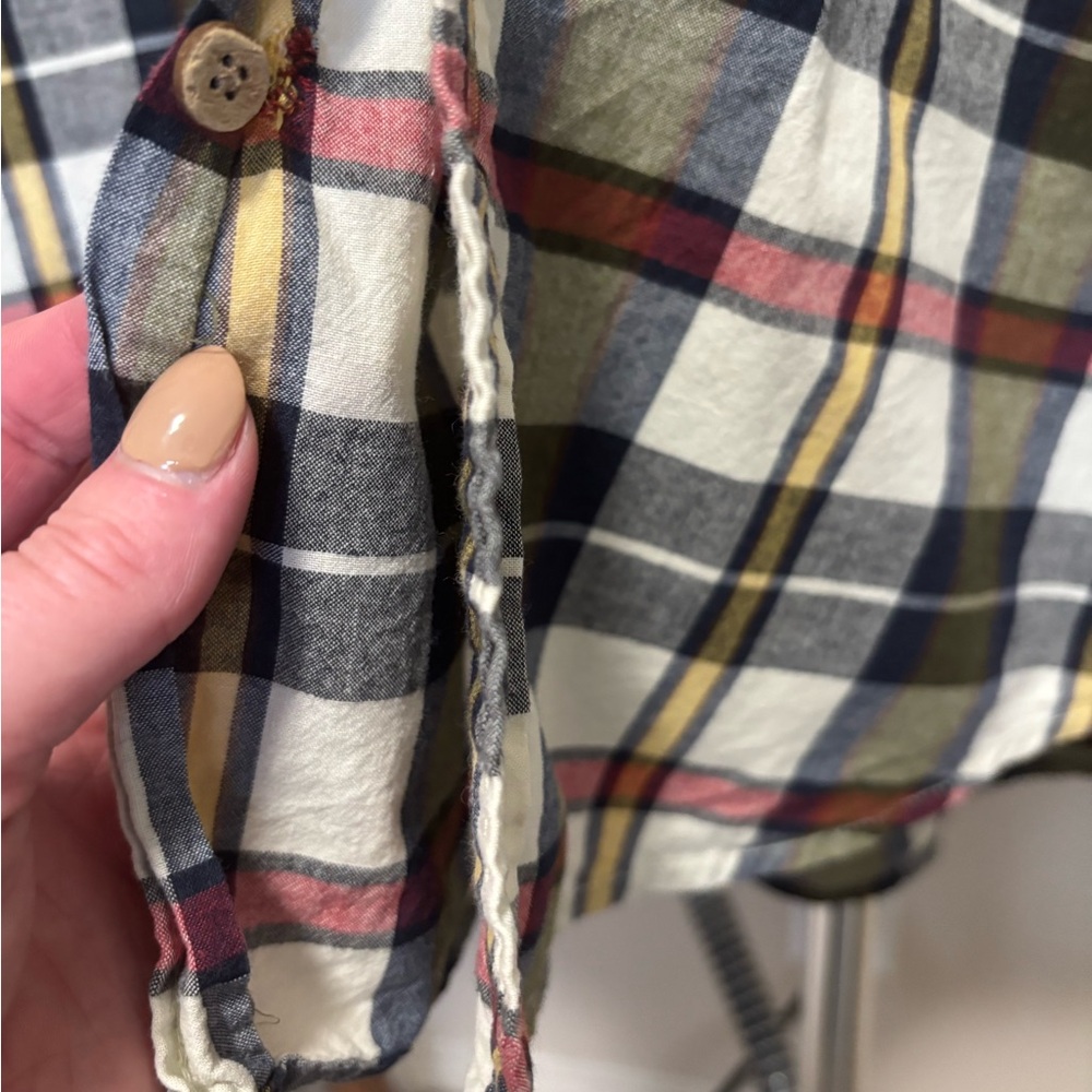 NWOT Alex Mill Classic Mill Shirt Madras Plaid Red/Navy XL - Picture 7 of 7